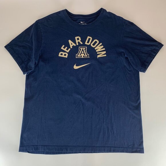 Arizona Wildcats NCAA Navy Blue Nike BEARDOWN Short Sleeve Shirt Mens Large - Picture 1 of 4